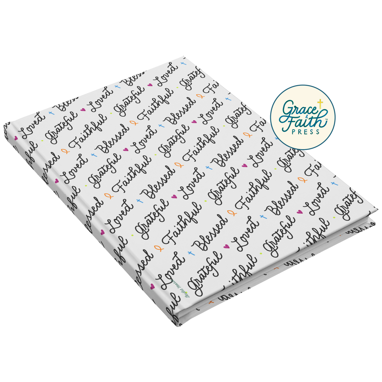 Faithful, Grateful, Blessed (White) Hardcover Journal