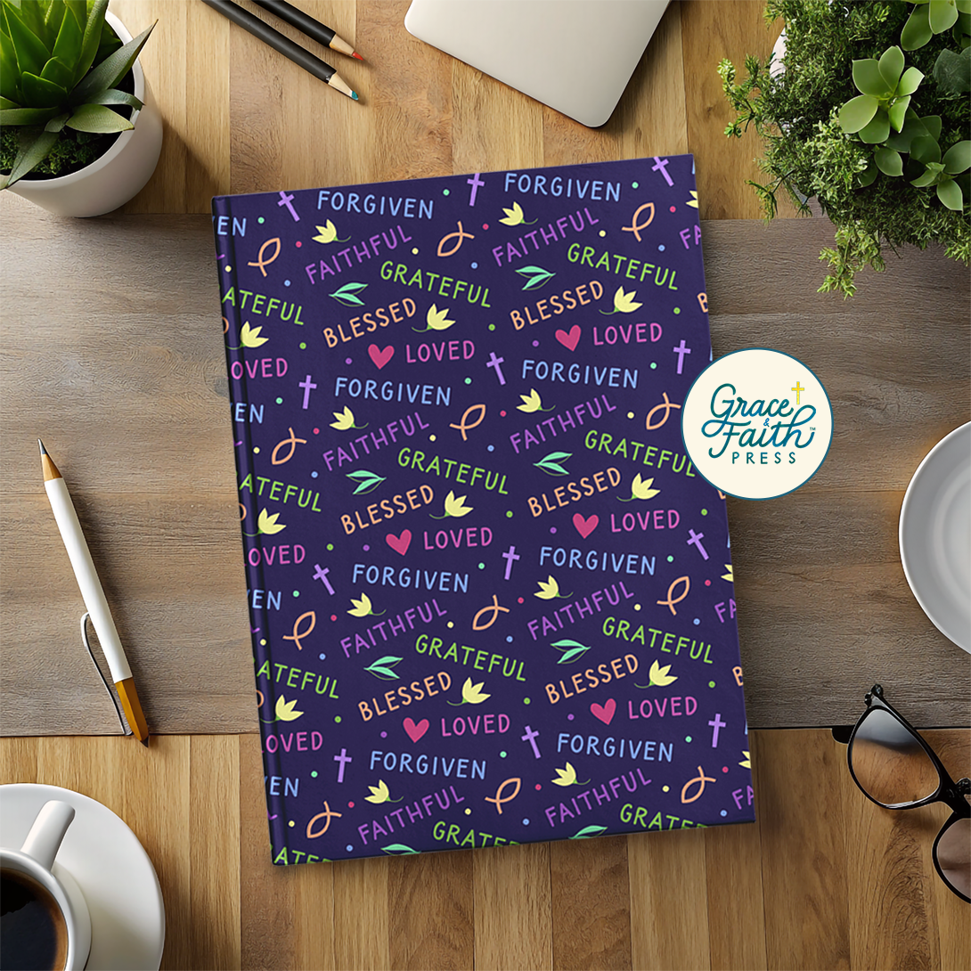 Loved, Forgiven, Blessed (Purple) Hardcover Journal