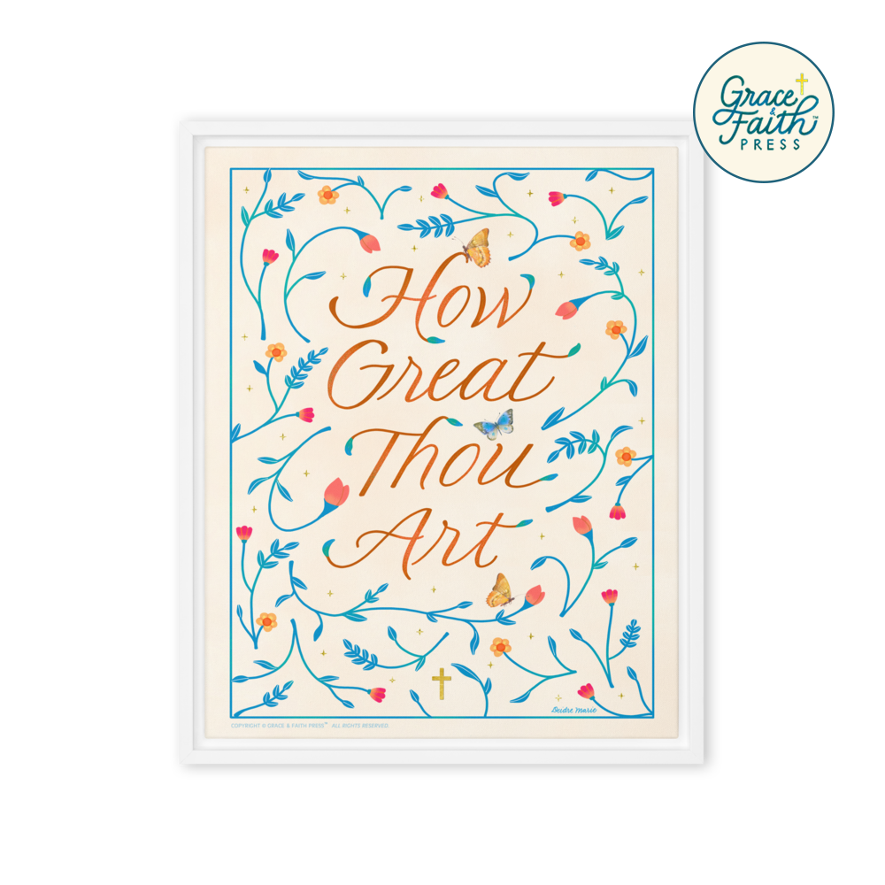 How Great Thou Art Framed Canvas