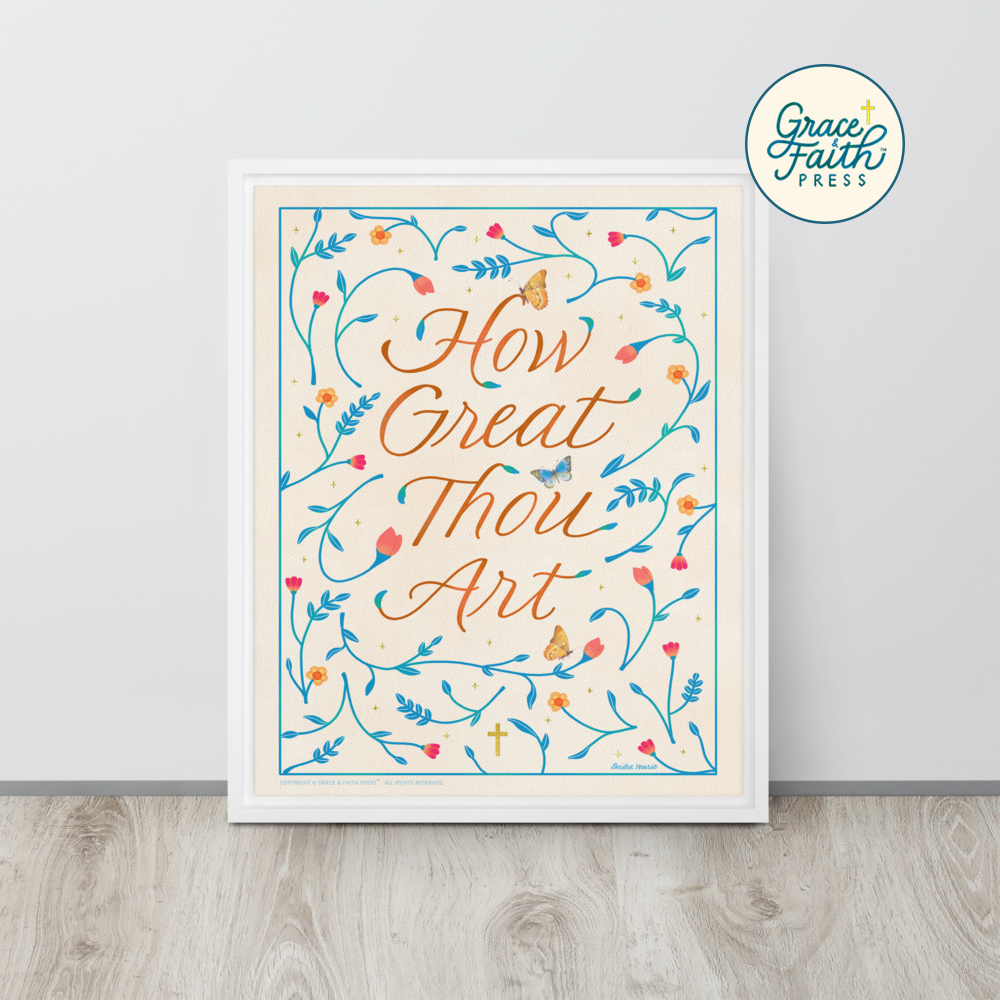 How Great Thou Art Framed Canvas