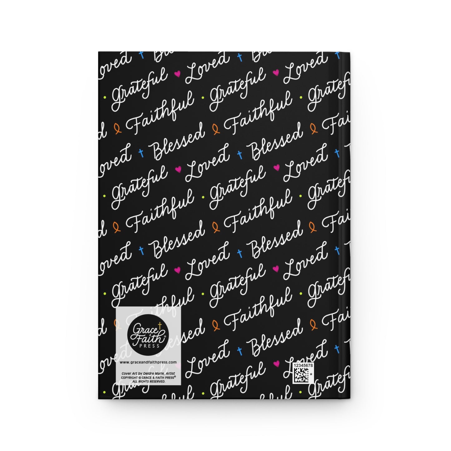 Faithful, Grateful, Blessed (Black) Hardcover Journal