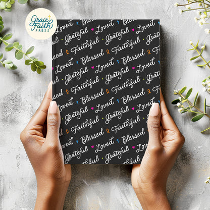 Faithful, Grateful, Blessed (Black) Hardcover Journal