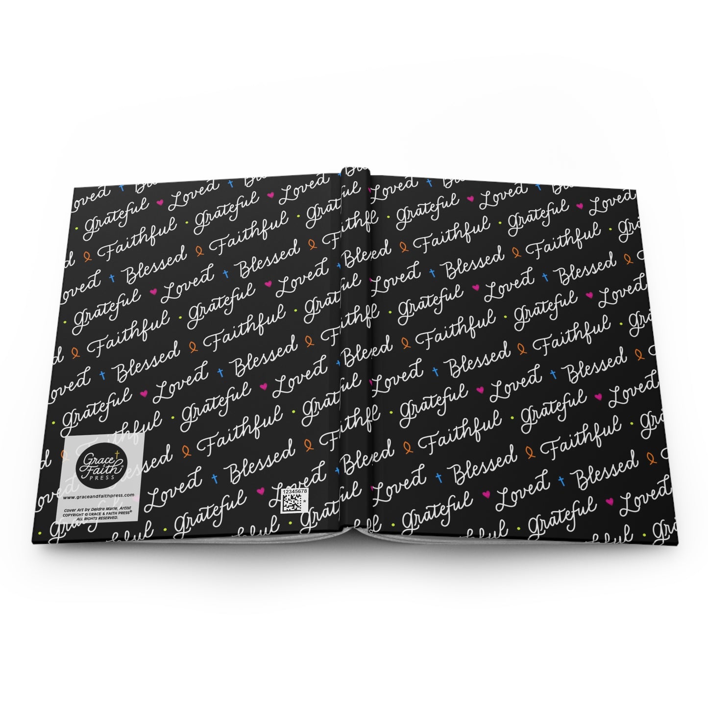 Faithful, Grateful, Blessed (Black) Hardcover Journal