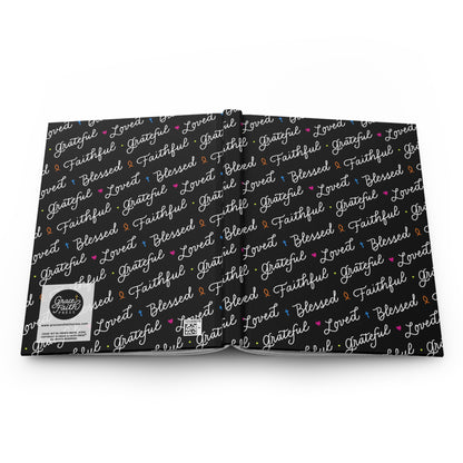 Faithful, Grateful, Blessed (Black) Hardcover Journal