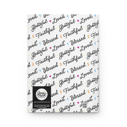 Faithful, Grateful, Blessed (White) Hardcover Journal