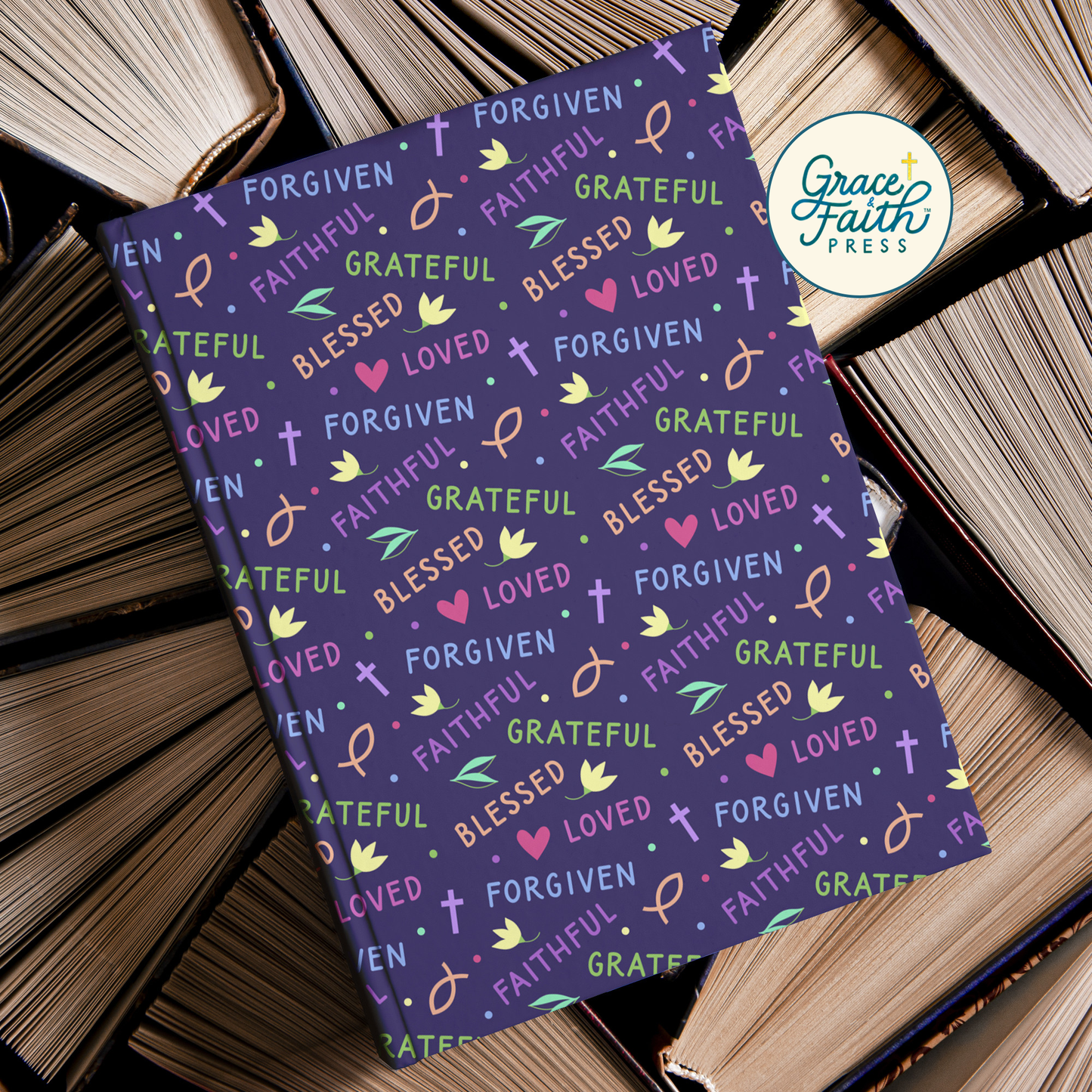 Loved, Forgiven, Blessed (Purple) Hardcover Journal