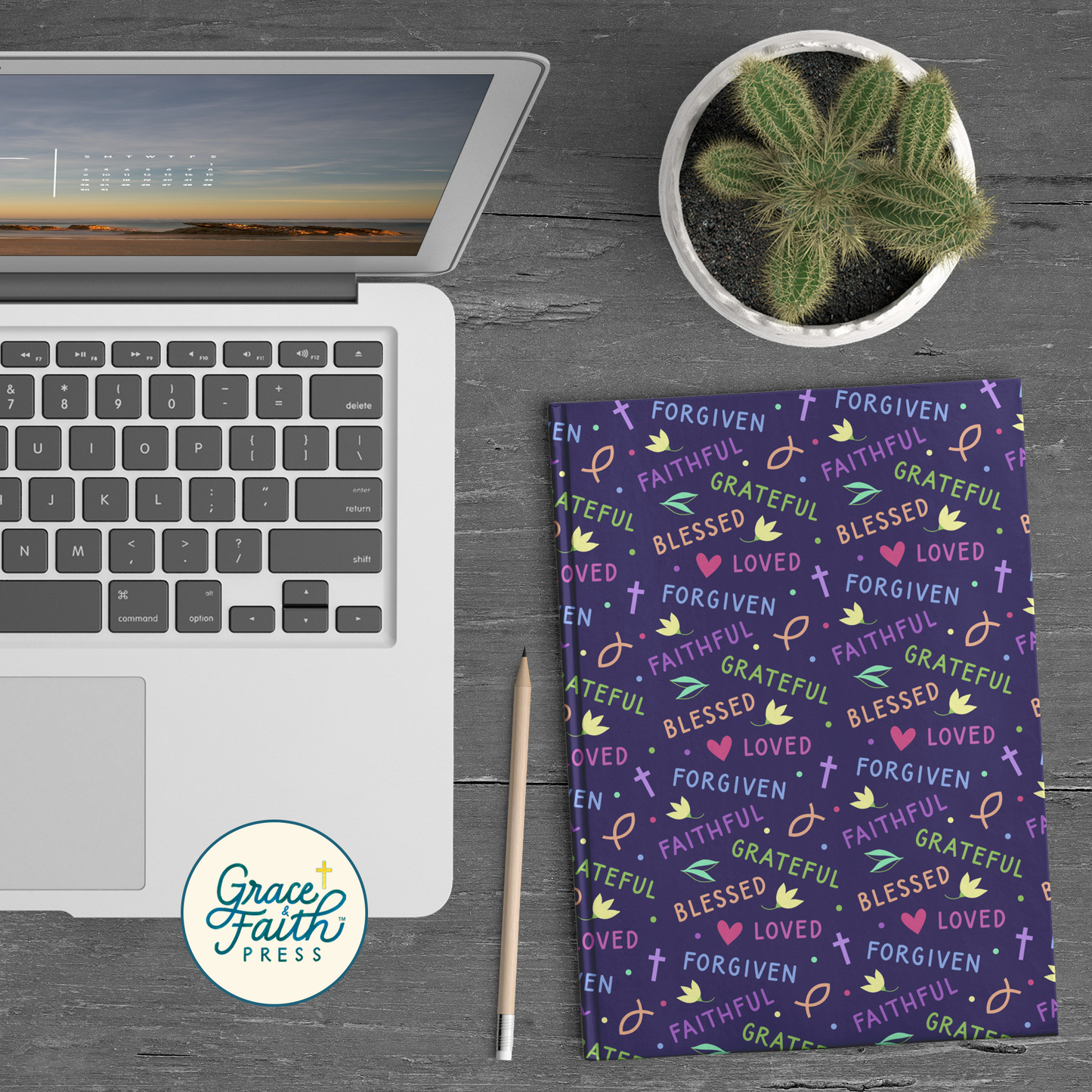 Loved, Forgiven, Blessed (Purple) Hardcover Journal