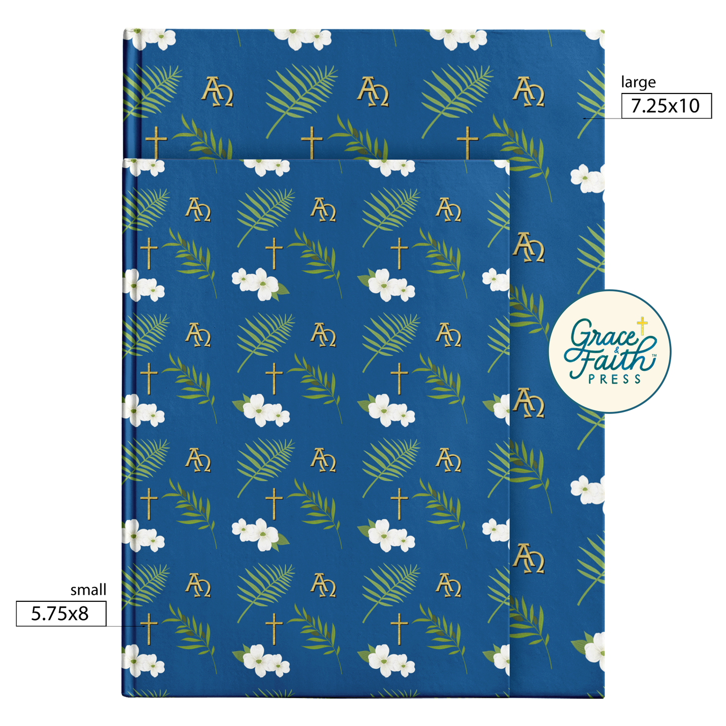 Christian Blossoms and Branches Journal (Royal Blue)