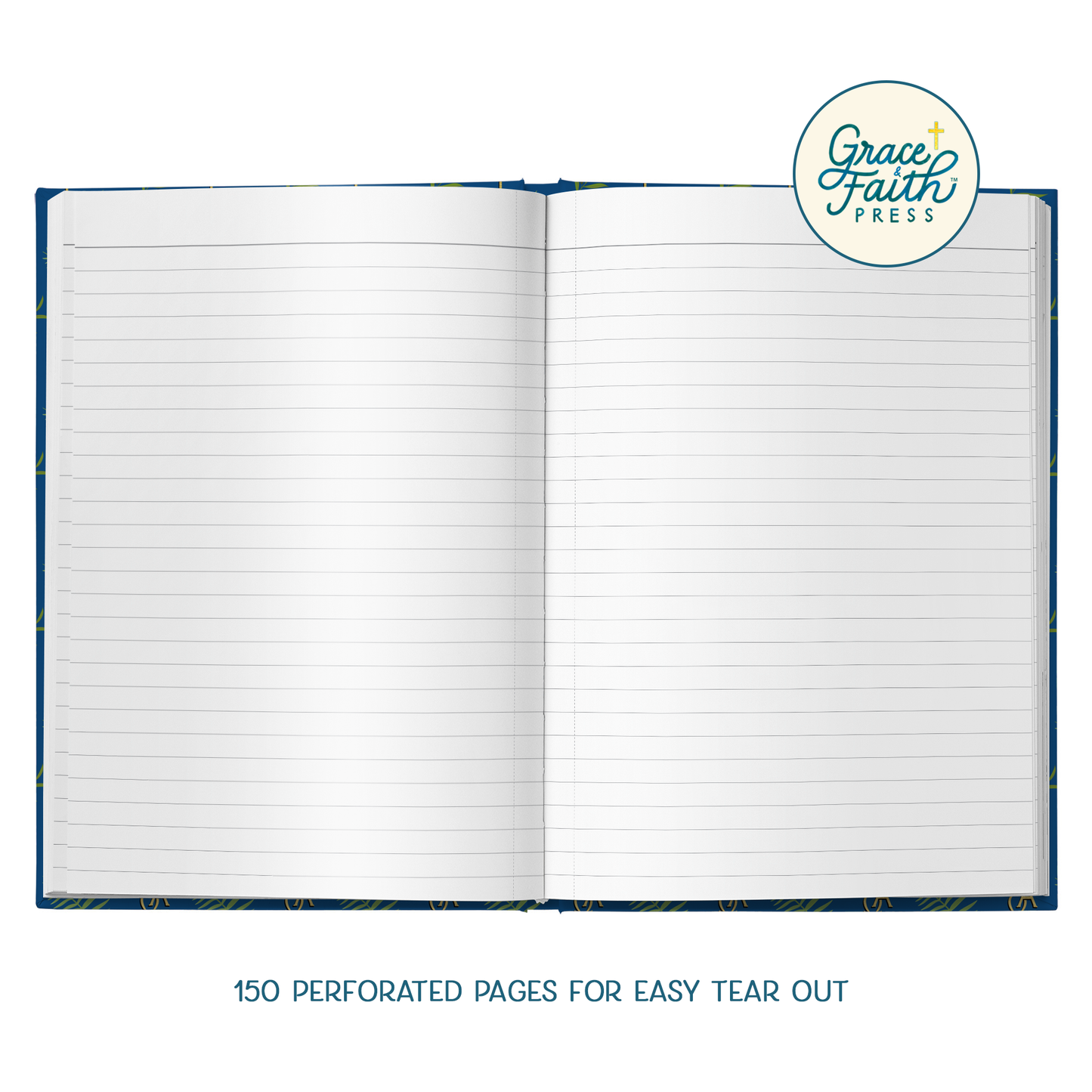 Christian Dogwood Blossoms, Symbols, and Branches (Royal Blue) Hardcover Journal