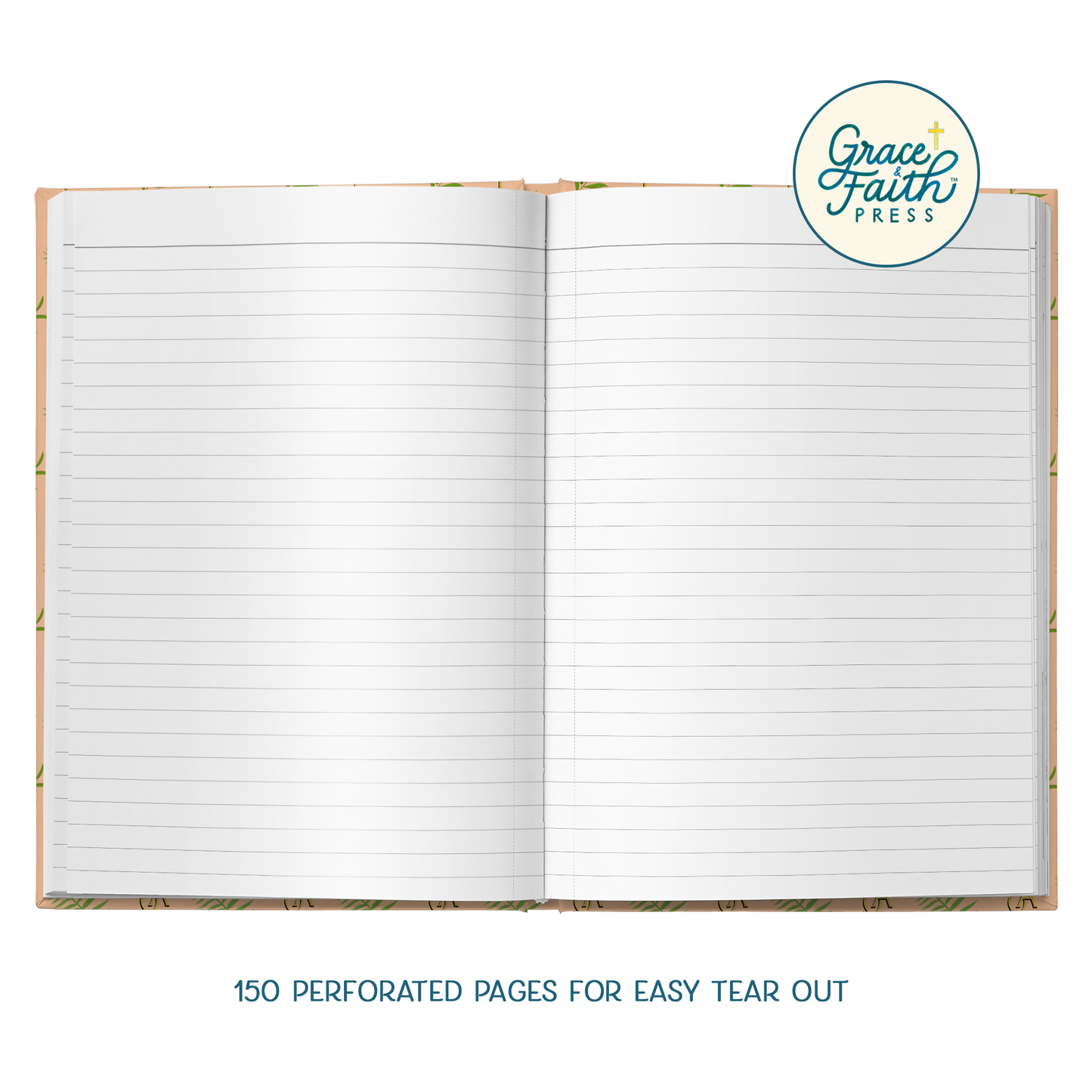 Christian Dogwood Blossoms, Symbols, and Branches (Apricot) Hardcover Journal