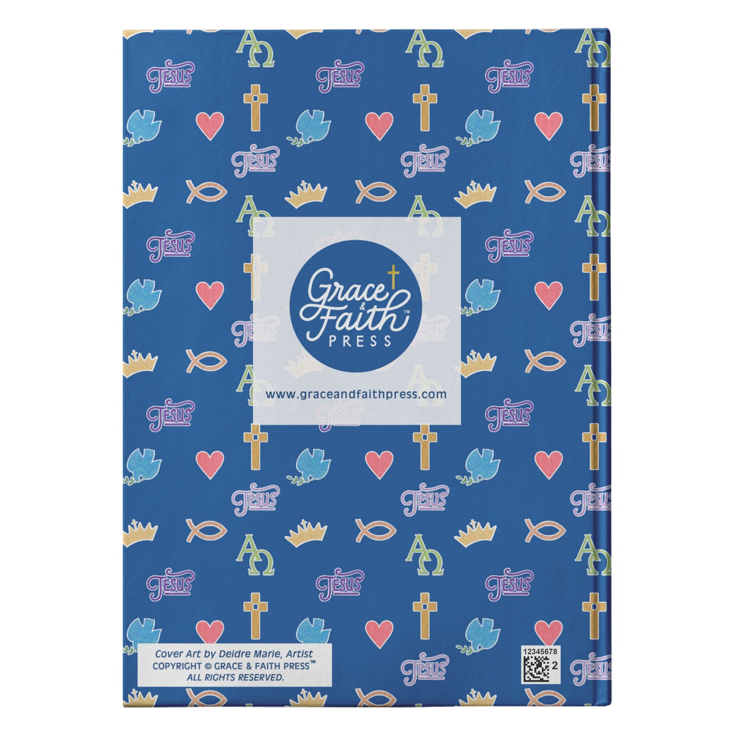 Colorful Christian Symbols Journal (Royal Blue)