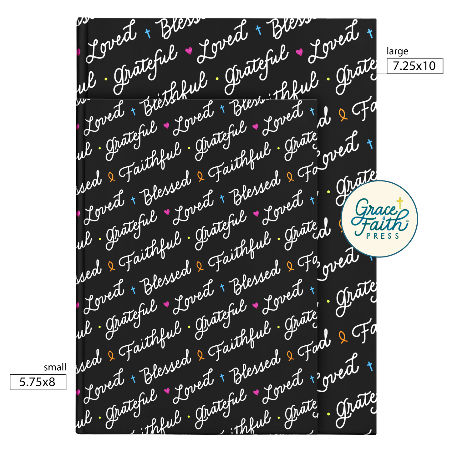 Faithful, Grateful, Blessed Journal (Black)