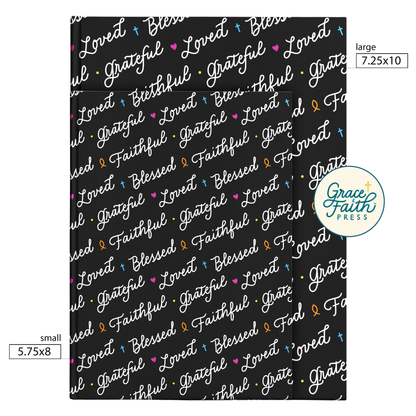 Faithful, Grateful, Blessed Journal (Black)