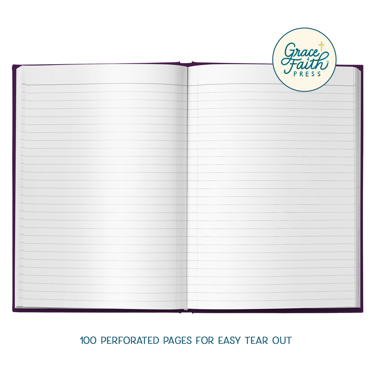 For By Grace Are Ye Saved Journal (Deep Plum)