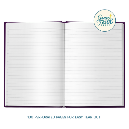 For By Grace Are Ye Saved Journal (Deep Plum)