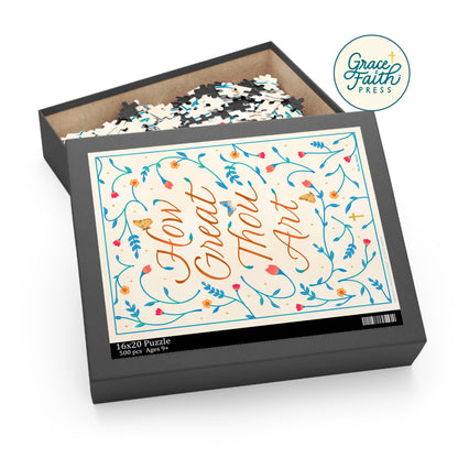 How Great Thou Art Christian Jigsaw Puzzle