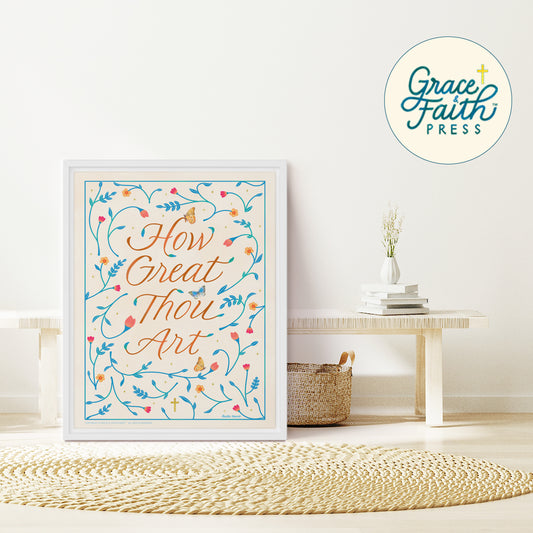 How Great Thou Art Framed Canvas