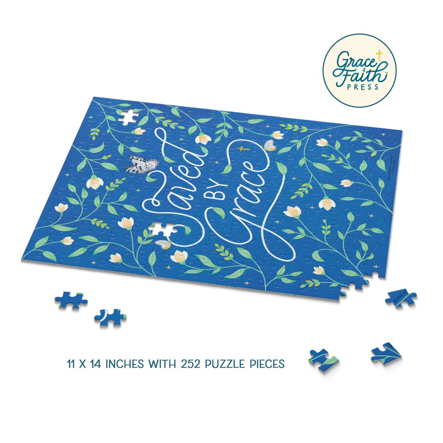 Saved By Grace (Ephesians 2:8) Christian Jigsaw Puzzle