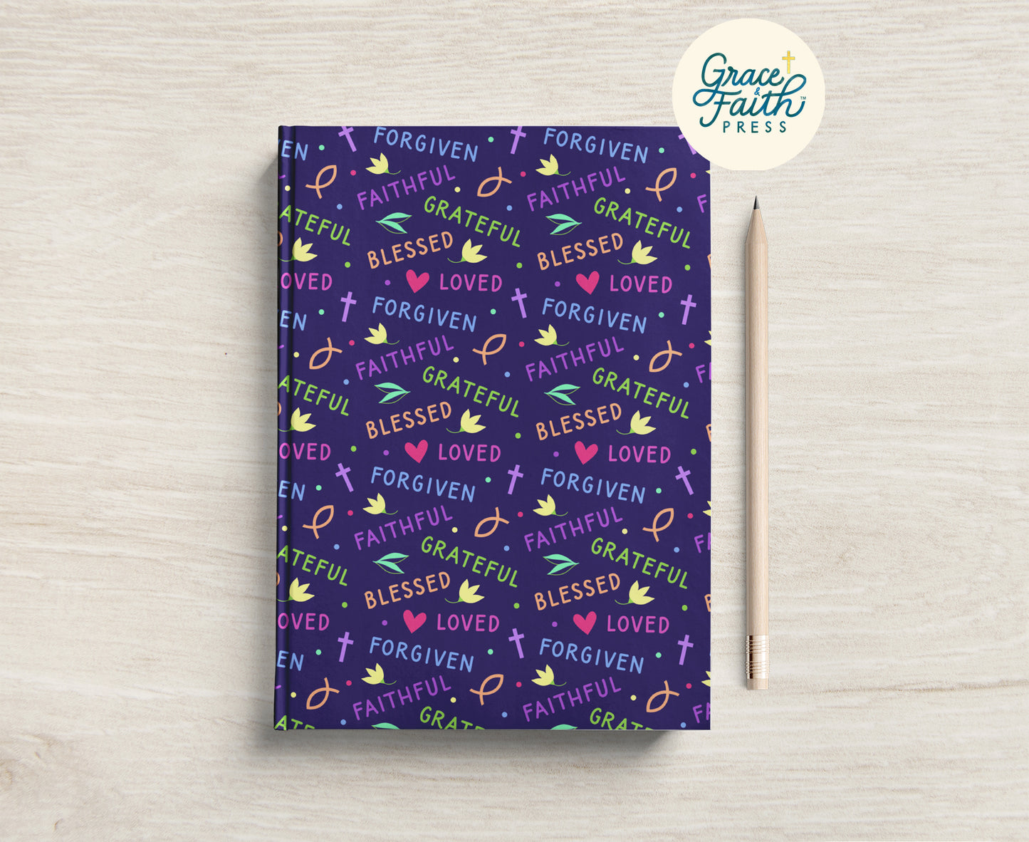 Loved, Forgiven, Blessed (Purple) Hardcover Journal