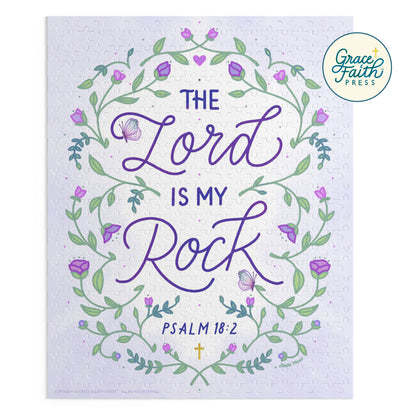 The Lord Is My Rock (Psalm 18:2)  Christian Jigsaw Puzzle