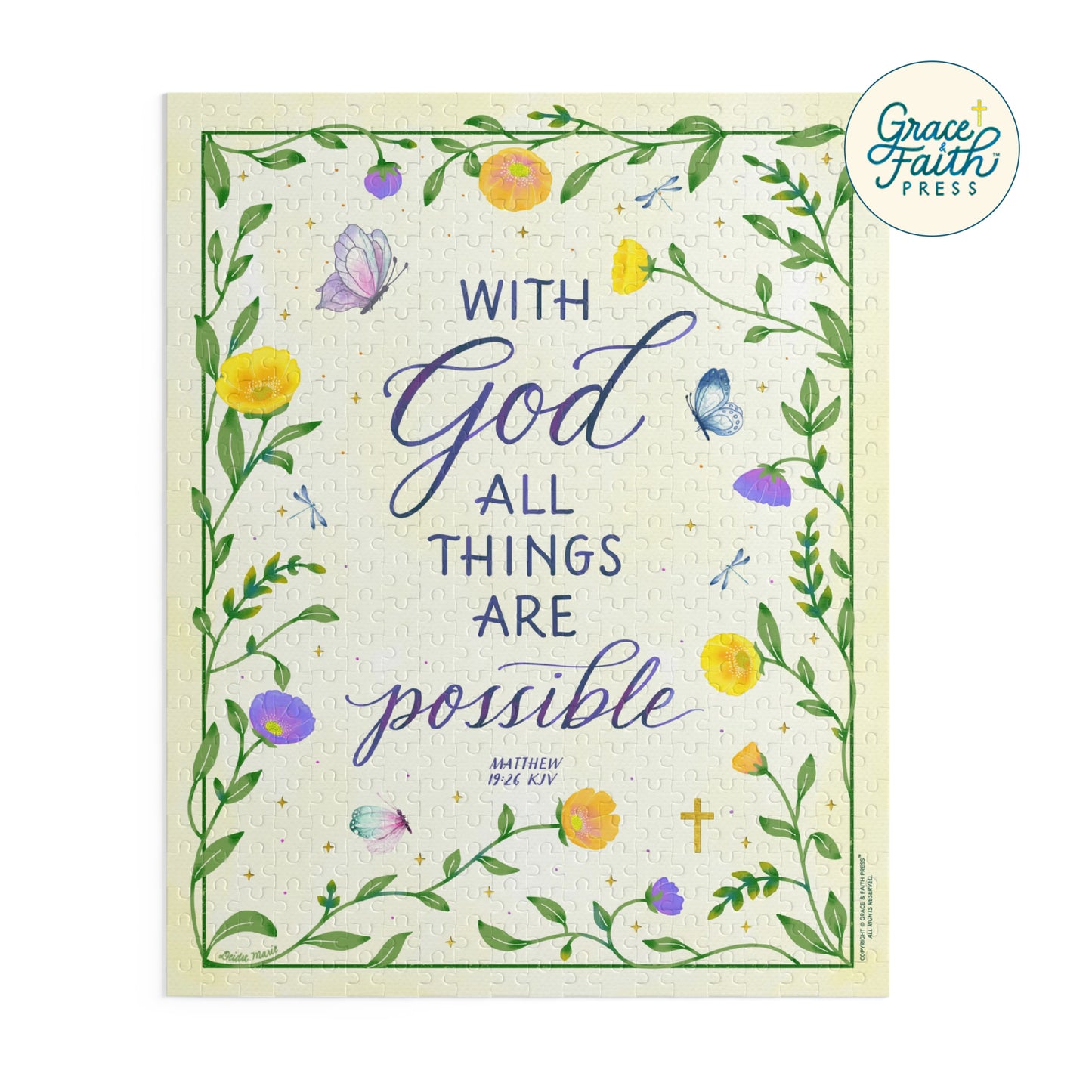 With God All Things Are Possible (Matthew 19:26) Puzzle